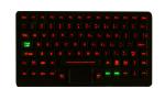 IP65 Waterproof USB Interface Silicone Industrial Keyboard With Touchpad