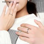 0.07oz 0.14cm Sterling Silver Jewelry Rings SGS Platinum Plated Sterling Silver