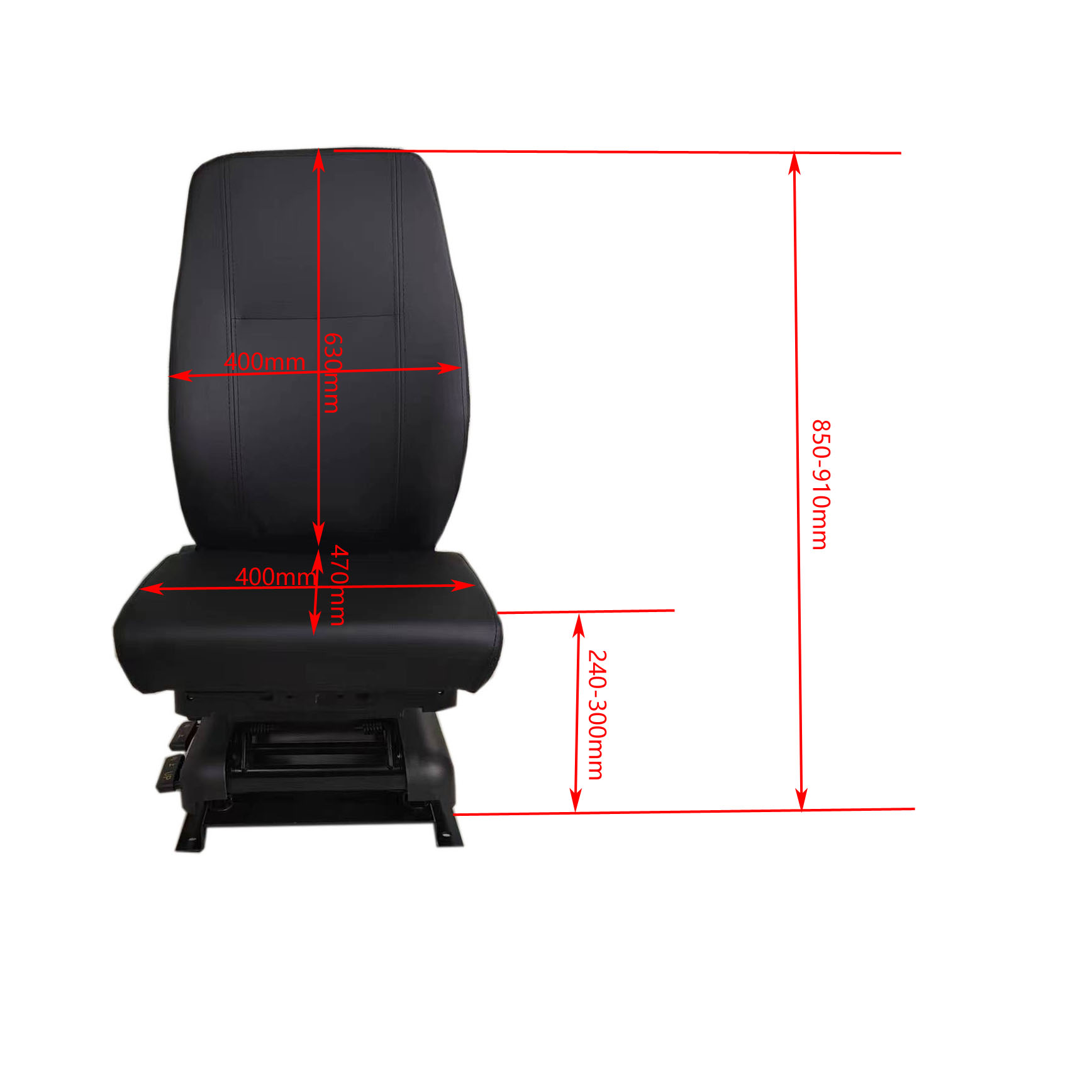 Height Adjustable Static Seat For Port Terminal Equipment Seats