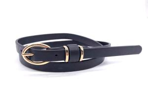 Quality Gold Buckle 1.5cm Women Skinny Leather Belt For Dress wholesale