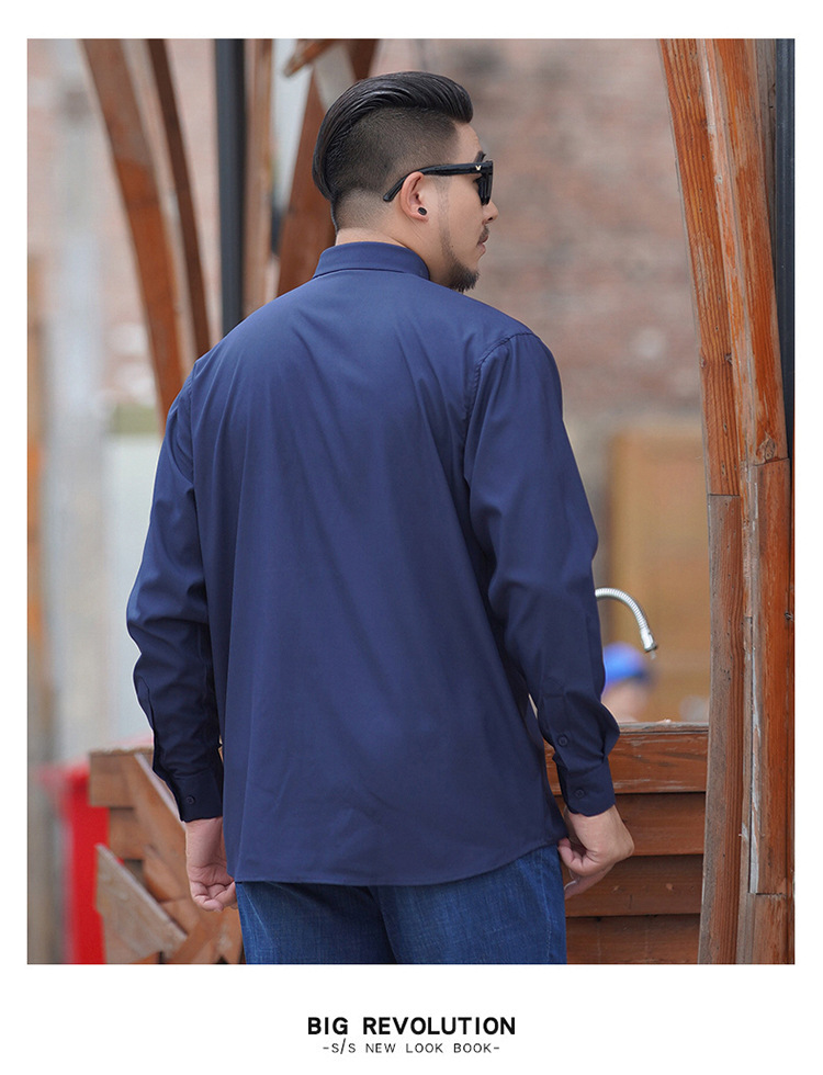 Viscose/Polyester/Spandex Blend Latest Formal Long Sleeve Dress Shirt for Business Men