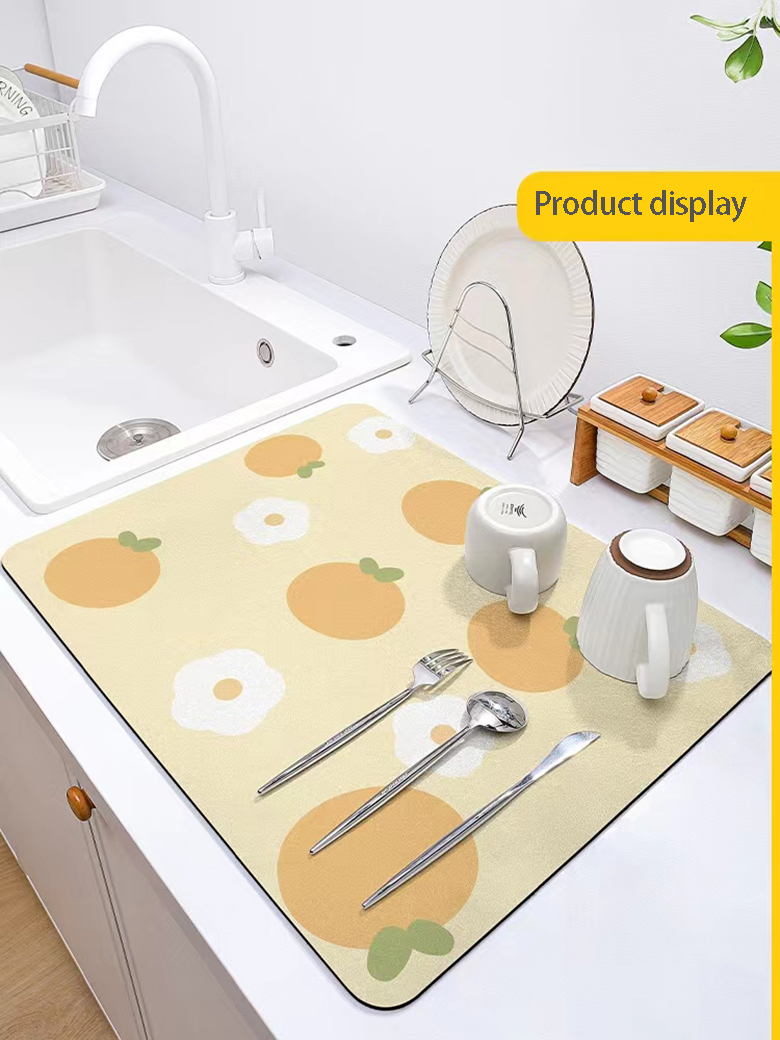 Southwestern Design Style Custom Polyester Dish Matting for Easy Cleaning and Quick Drying
