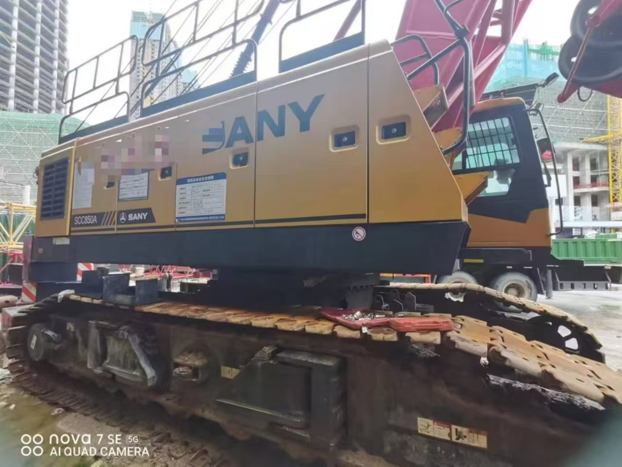 SCC850A 85 Ton Mobile Hydraulic Crawler Crane The Perfect Solution for Heavy Lifting