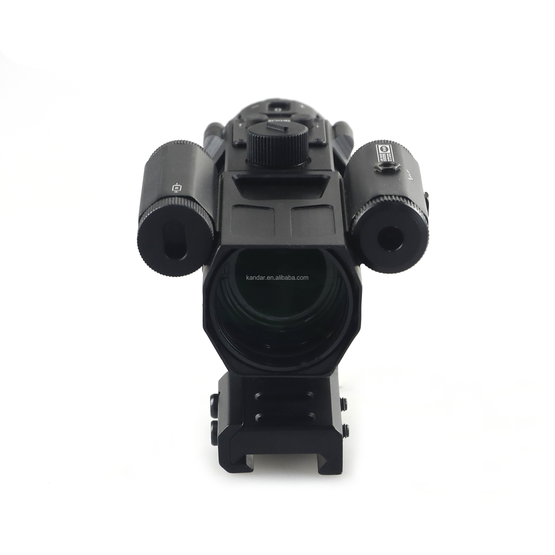 4x Magnification Aluminium Alloy Prismatic Scope with Red Laser Hunting Essential