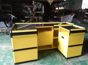 Quality Corrosion Protection Steel Supermarket Checkout Counter for Shopping Malls wholesale
