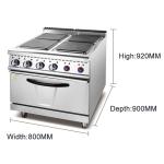 Commercial Stainless Steel 21KW Electric Restaurant Cooking Equipment