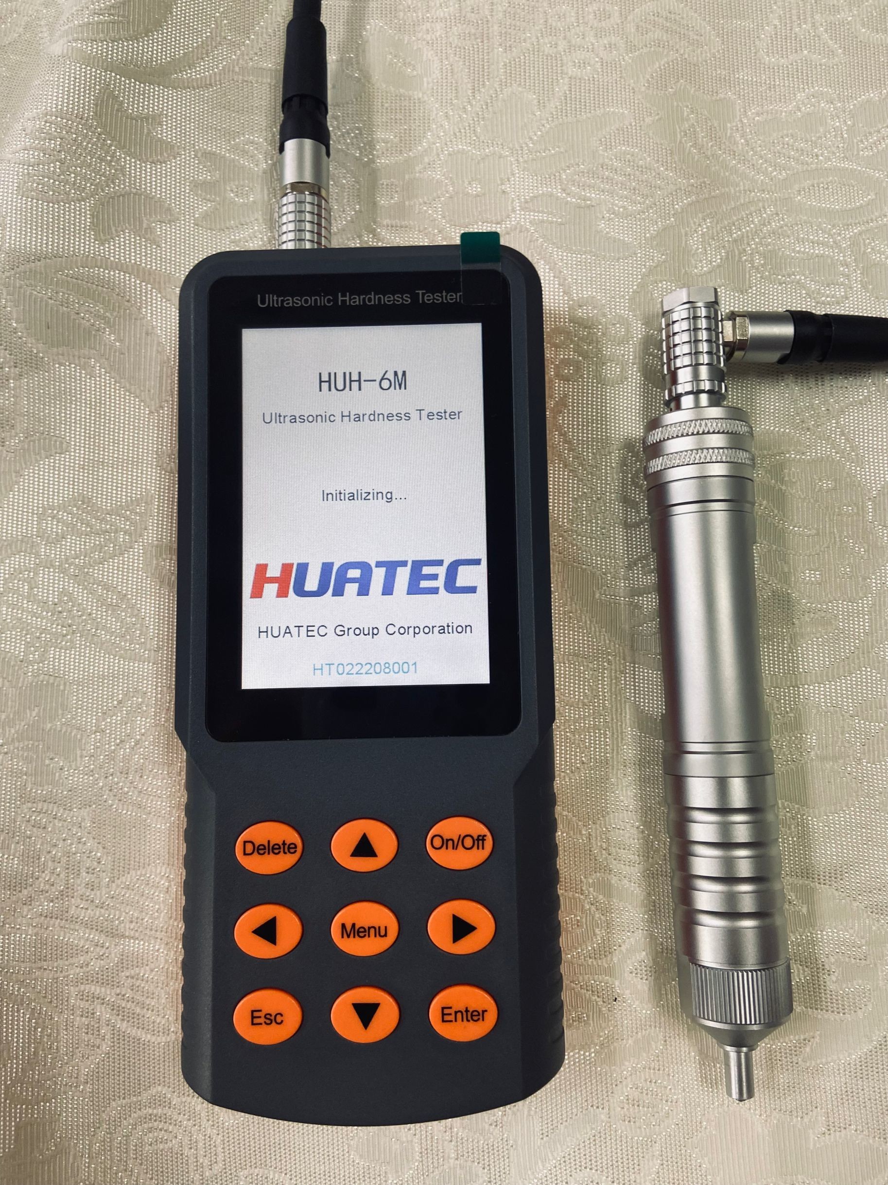 HUH-6M Ultrasonic Hardness Tester Handheld Manual Probe Brinell Rockwell Vickers
