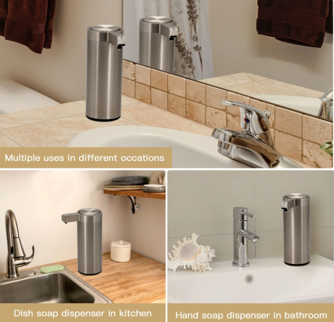 ABS Plastic Countertop Touchless Hand Sanitizer Dispenser White Automatic Alcohol Gel Dispenser