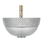 Crystal Clear Glass Vessel Basins Calathiform Bathroom Countertop Sinks