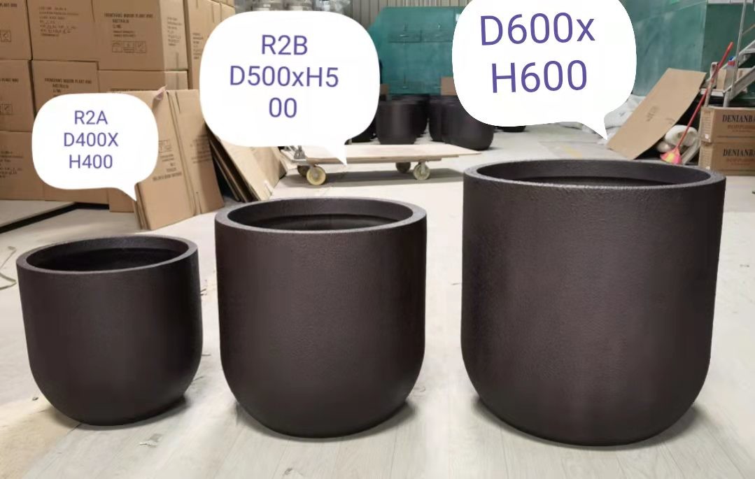 Colorful Glossy Small Garden Resin Fiberglass Flower Planters Wholesale