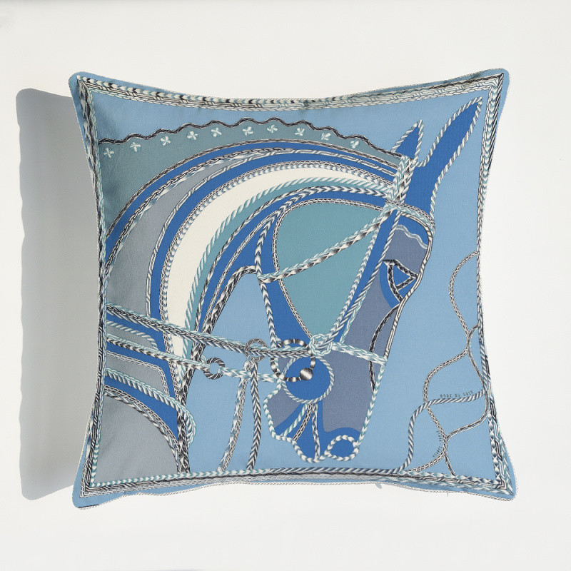 Nordic Square Geometric Patterns Indian Block Print Cushion Covers Morocco Pillow Covers