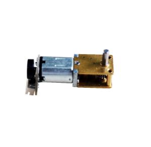 Quality Load Speed 2.4~6( V ) 12250 RPM Brush DC Gear Motor With Worm Gear Box for Electtric Door Locks wholesale