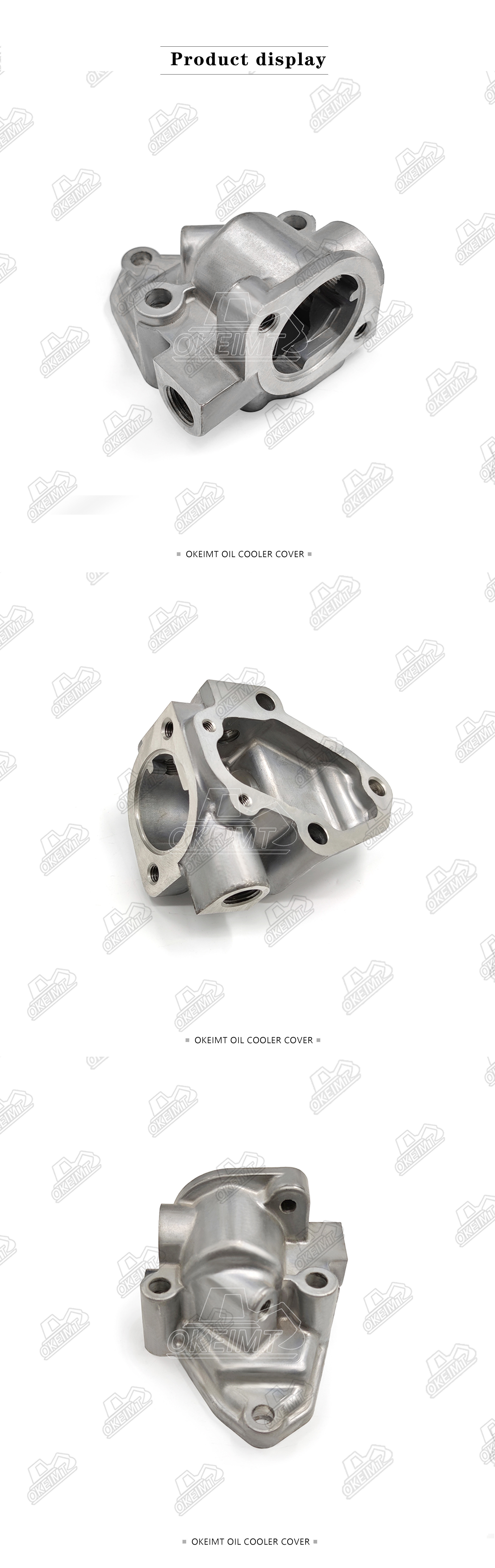 OKEIMT Thermostat Housing Cover 4D84 Polished Surface Finish