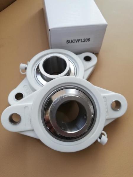 SUCAFL206, Corrosion Resistant Hygienic Two-Bolt Flanged Housed Units - Set
