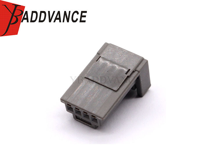Gray 4 Pin 1379658-2 Female Socket Connector Housing With Terminal