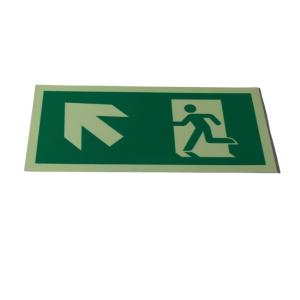 Quality Self Luminous Aluminum Emergency Evacuation Signs Fire Escape Plan Symbols wholesale