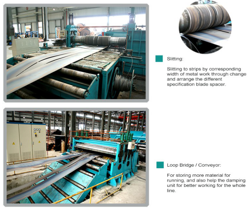 Hydraulic Motor Steel Slitting Line Steel Coil Slitting Machine 40M/Min Cutting Speed