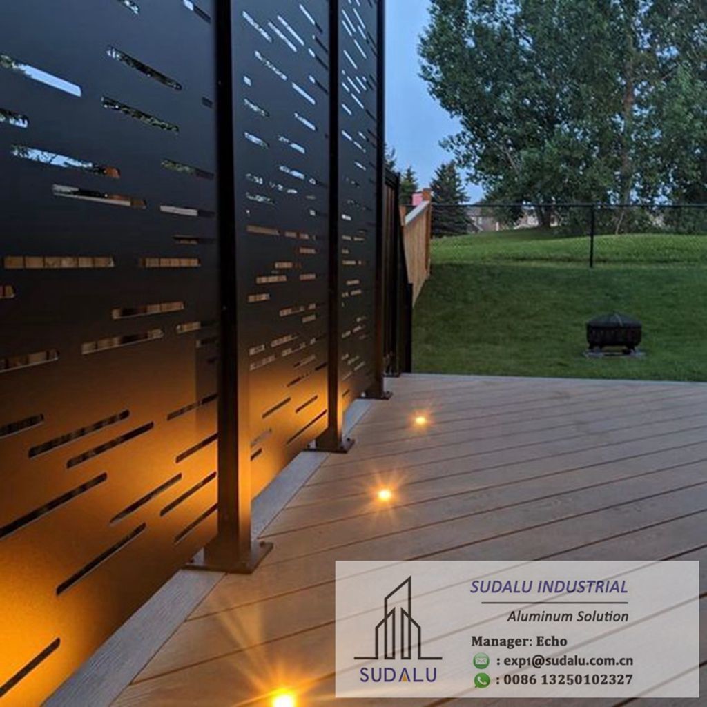 Powder Coated Aluminum Decorative Perforated Panel for Garden Fence Gate