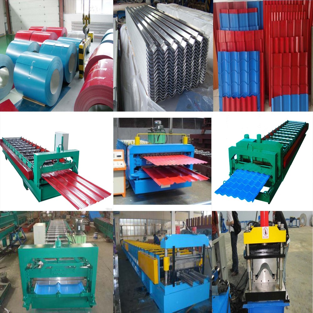 840 / 900mm Double Layer Roll Forming Machine For Pressing Glazed Roof Tile