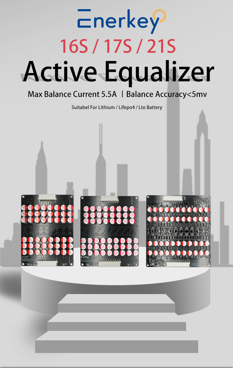BMS Board 5A Active Balancer 17S 16S 15S 14S 13S Lipo Lifepo4 LTO Battery For Car