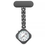 Heart Nurse Quartz Watches Fob Pocket Watches Nursing Gift Lapel Silver Brooch