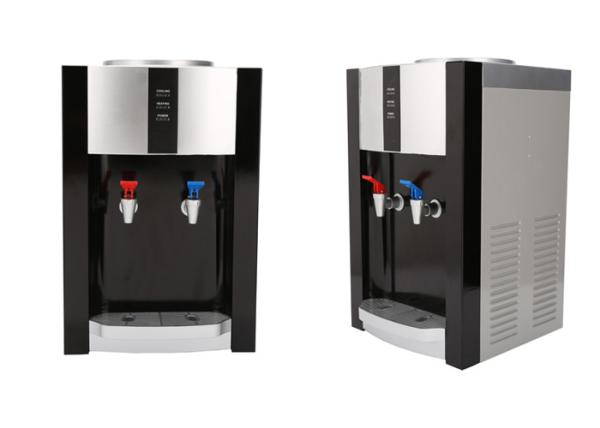 Bottled Desktop Water Dispenser Hot and Cold WaterDispenser Silver Black Color