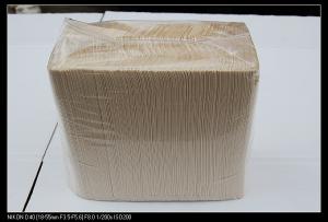 Quality Eco Friendly cola / cocktail party Brown Kraft Paper Tissue support low fold wholesale