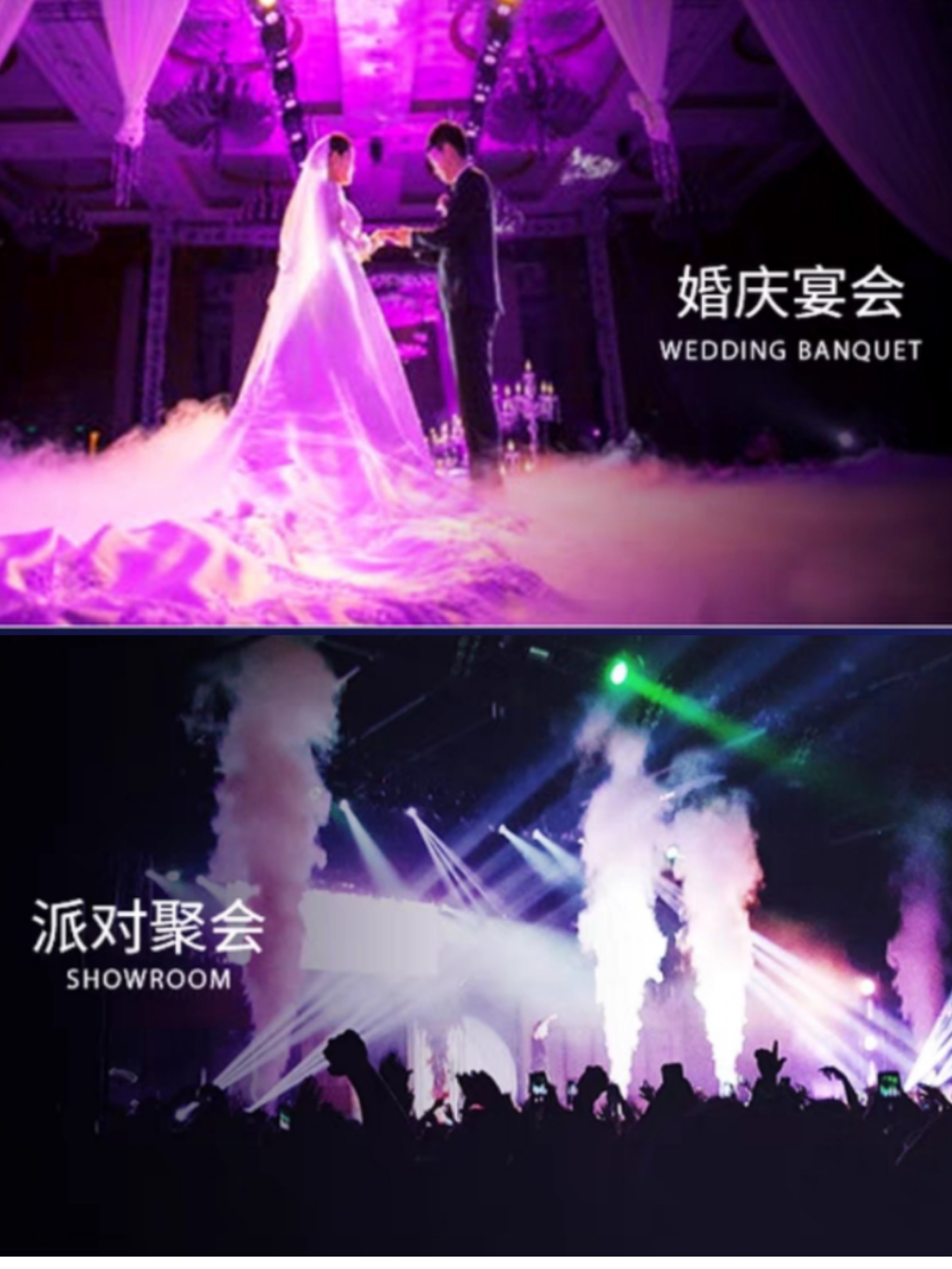 Control Fog LED Smoke Machine for Wedding Disco Stage Customized 110V-220V LED RGB Mini