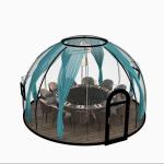 18-20 Person Transparent Wind Resistant Dome Prefab House for Hotel and PC