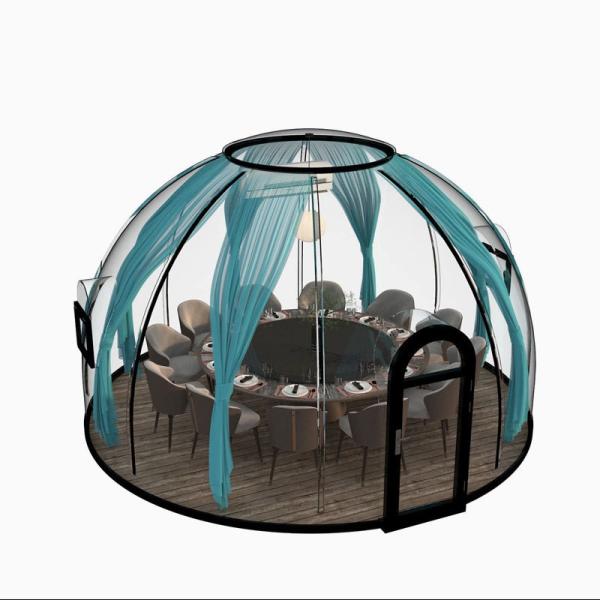 18-20 Person Transparent Wind Resistant Dome Prefab House for Hotel and PC
