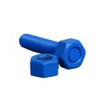 ASTM A320 L7 Xylan 1424 200mm PTFE Coated Fasteners For Pipe Fittings