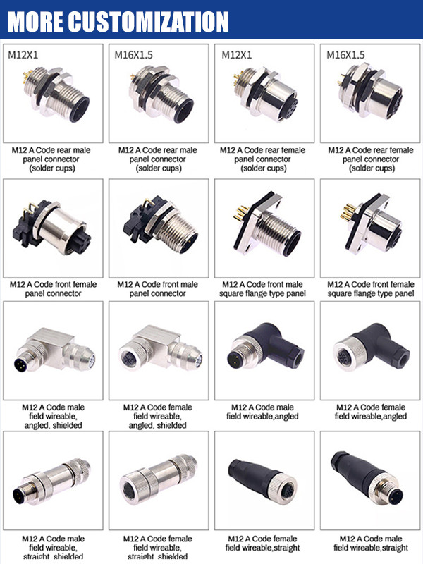 Universal Double Nut Cable Clamp Industrial Waterproof Circular Connector B Series Z10 6P Female