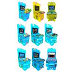 Dreamland colorful bus children game machine coin operated plastic motorcycle