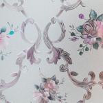 Gardenia Textured Stained Glass Window Film PVC Waterproof Window Film
