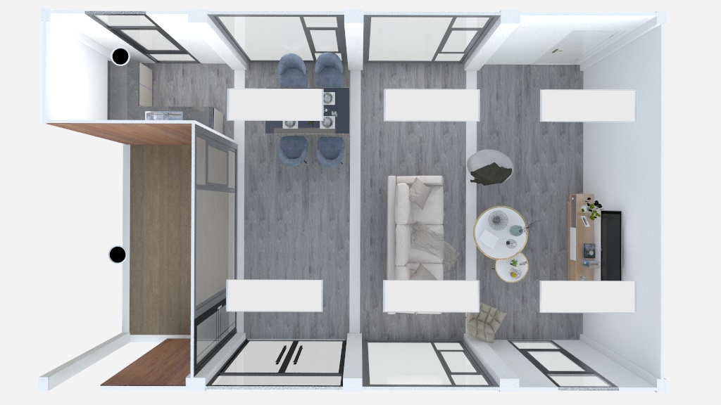 Detachable Prefab Folding House Modern Design Style Luxury Apartment with 3 Bedrooms