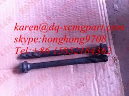 Quality cylinder head bolts 61500040023,WD615 XCMG spare parts wholesale