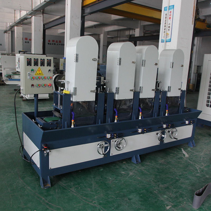 4 Head Abrasive Belt Hairline Stainless Steel Satin Finishing Machine