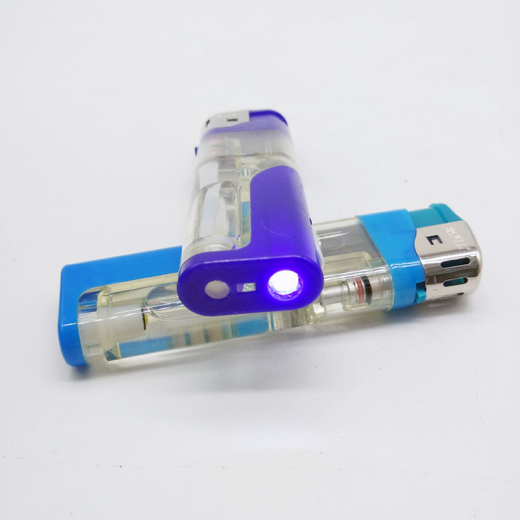 Hot Sale Cheap Refillable LED Flint Lighter Popular Disposable Smoking Lighter