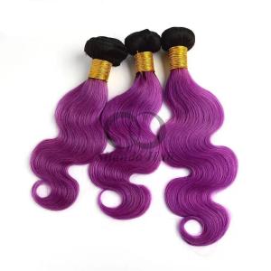 Quality #T1B/Purple Body Wave Remy Human Hair Bundles Sew In Weave Bundles Brazilian Bundle Deals wholesale