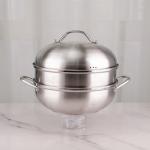 Restaurants Stackable Steamer Pot 28cm Stainless Steel 410