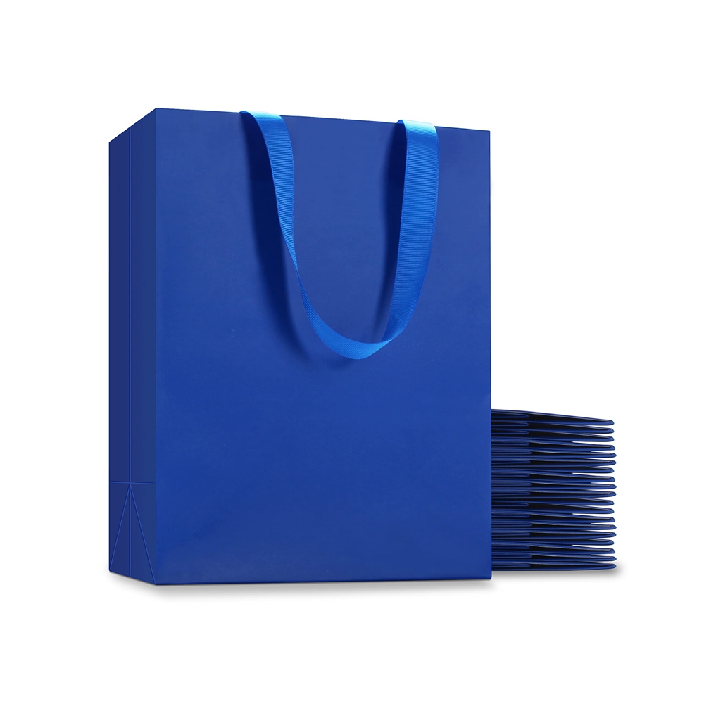 Custom Printing Enterprise Art Card Paper Bag With Handles in Folding Style for Gifts