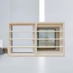 Weather Resistant Brown Aluminum Glass Windows Metal Framed Aluminium Glass