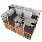 Modern Design Wooden Container Homes 40ft for Wooden Mobile Living Container