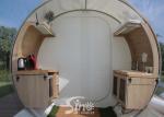 Outdoor 5m Clear Top Resort Inflatable Bubble Camping Tent With Steel Frame