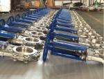 Cast Steel Flanged BS5150 PN10 Knife Valves Manual Power