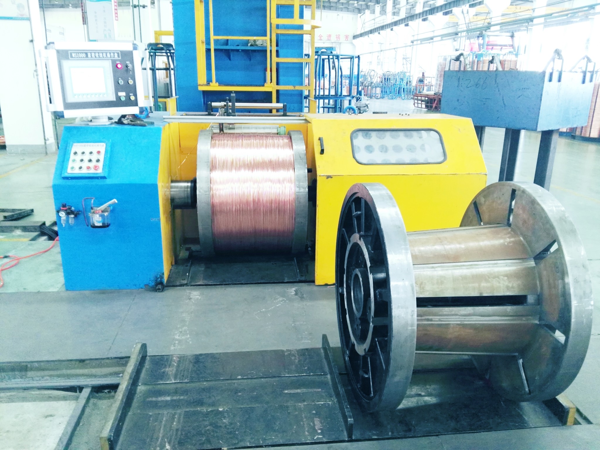Electrical Wire And Cable Accessories , Compacting Take Up Machine