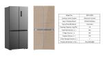 Four Doors Side By Side Refrigerator Freezer 542L Capacity For Chiller Food