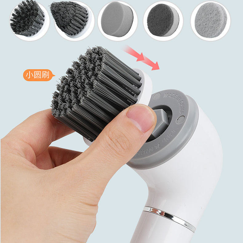 6In1 Electric Power Spin Cordless Bathtub Scrubber For Bathroom
