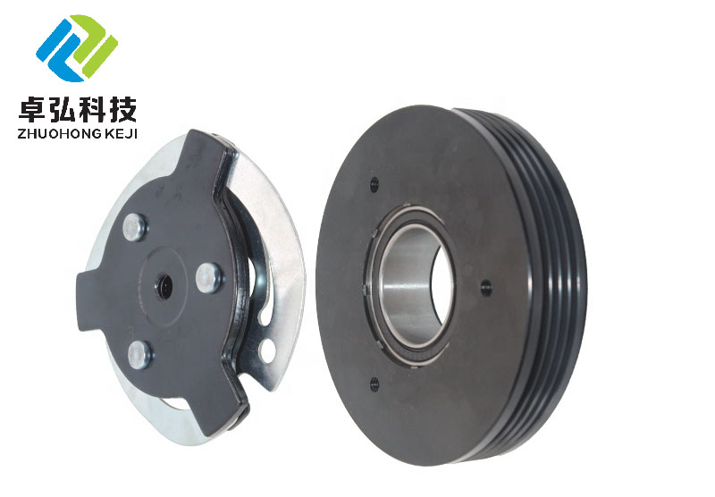 Auto AC Compressor Pulley Clutch Kit 4PK 115MM 12V for BMW X5 3.0 4.8 Car Fitment