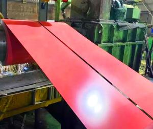 Quality TISCO 1000mm PPGI Prepainted Galvanized Steel Coils Red Color Coated ISO 9001 wholesale